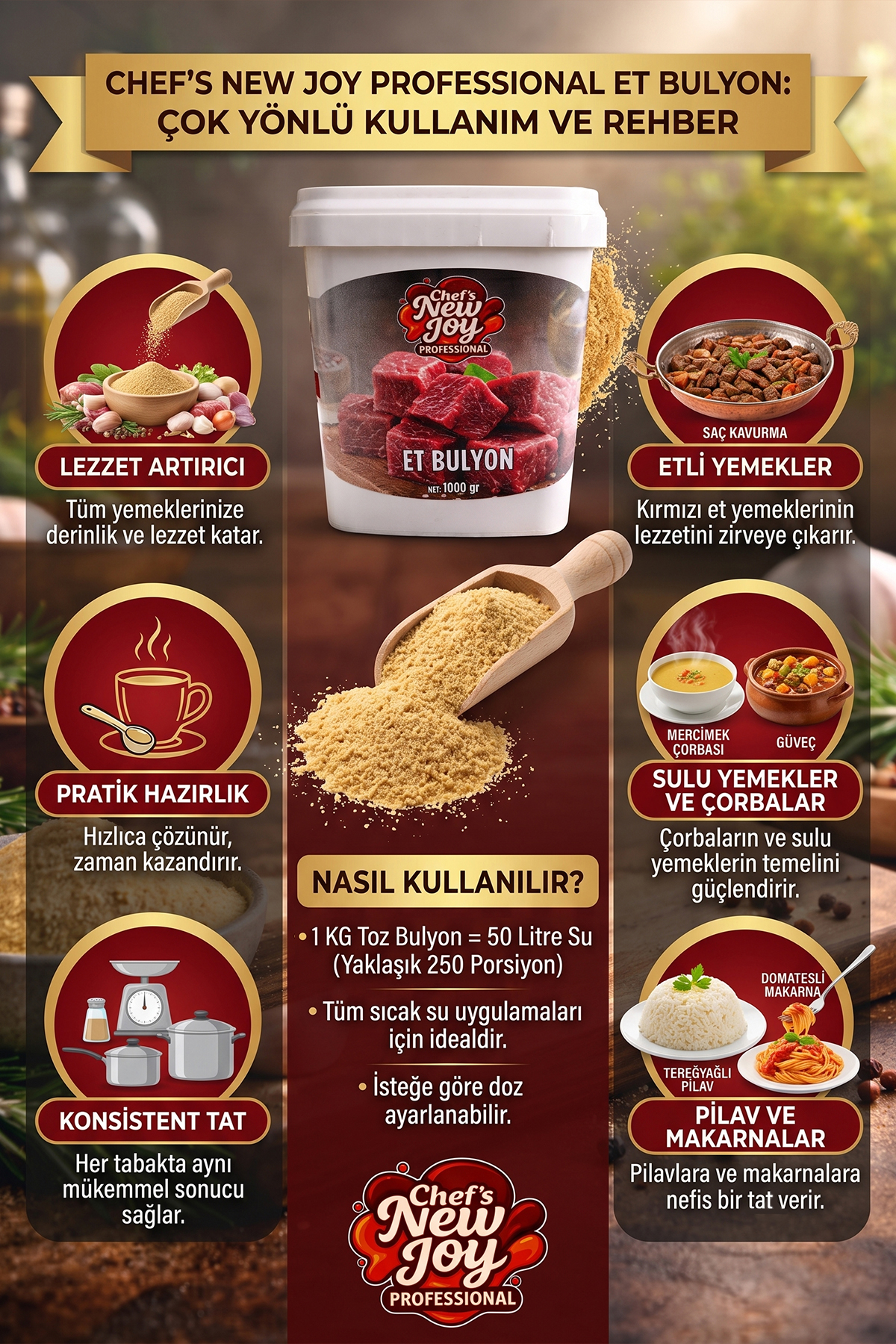 Et Bulyon 1000 G x 8 Adet - 1 Koli (Koli Bazlı Avantaj Paketi)