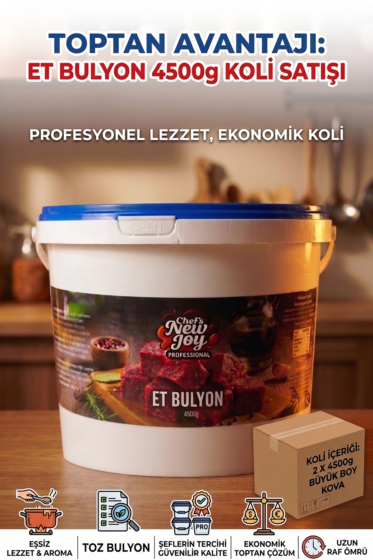 Et Bulyon 4500 G X 2 Adet - 1 Koli (Koli Bazlı Avantaj Paketi)