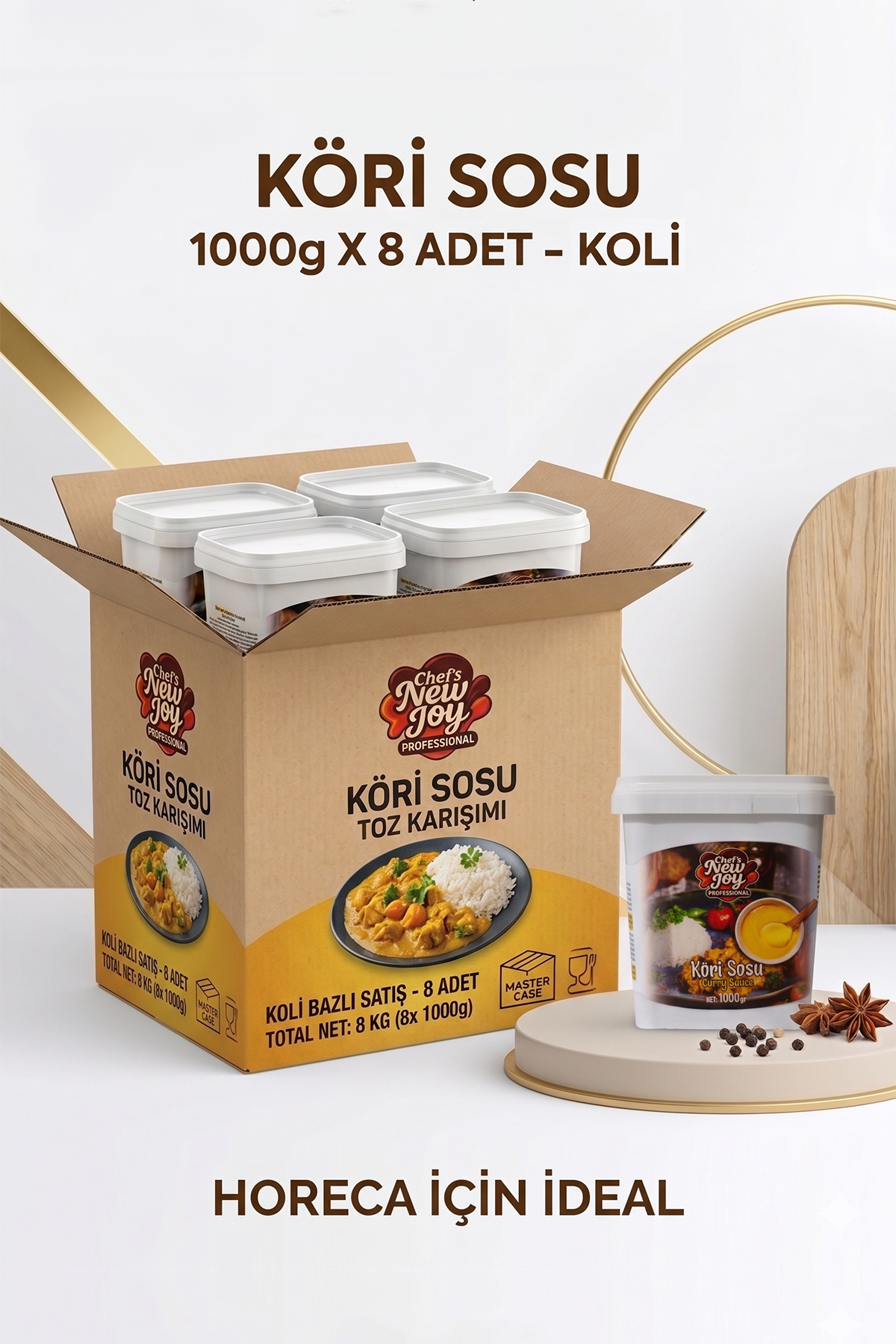 Köri Sosu 1000 G X 8 Adet - 1 Koli (Koli Bazlı Avantaj Paketi)