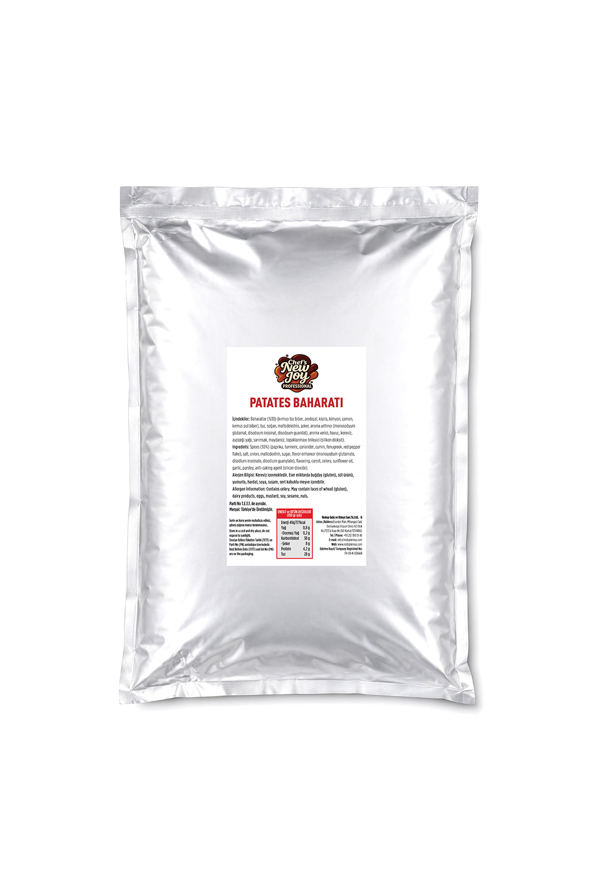 Patates Baharatı 3000 gr Potato Seasoning