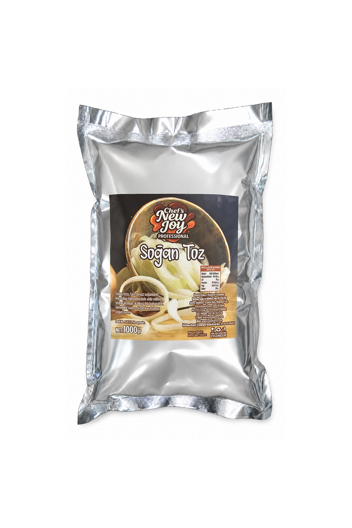 Soğan Toz 1000 gr Onion Powder Kurutulmuş Doğal Soğan Tozu