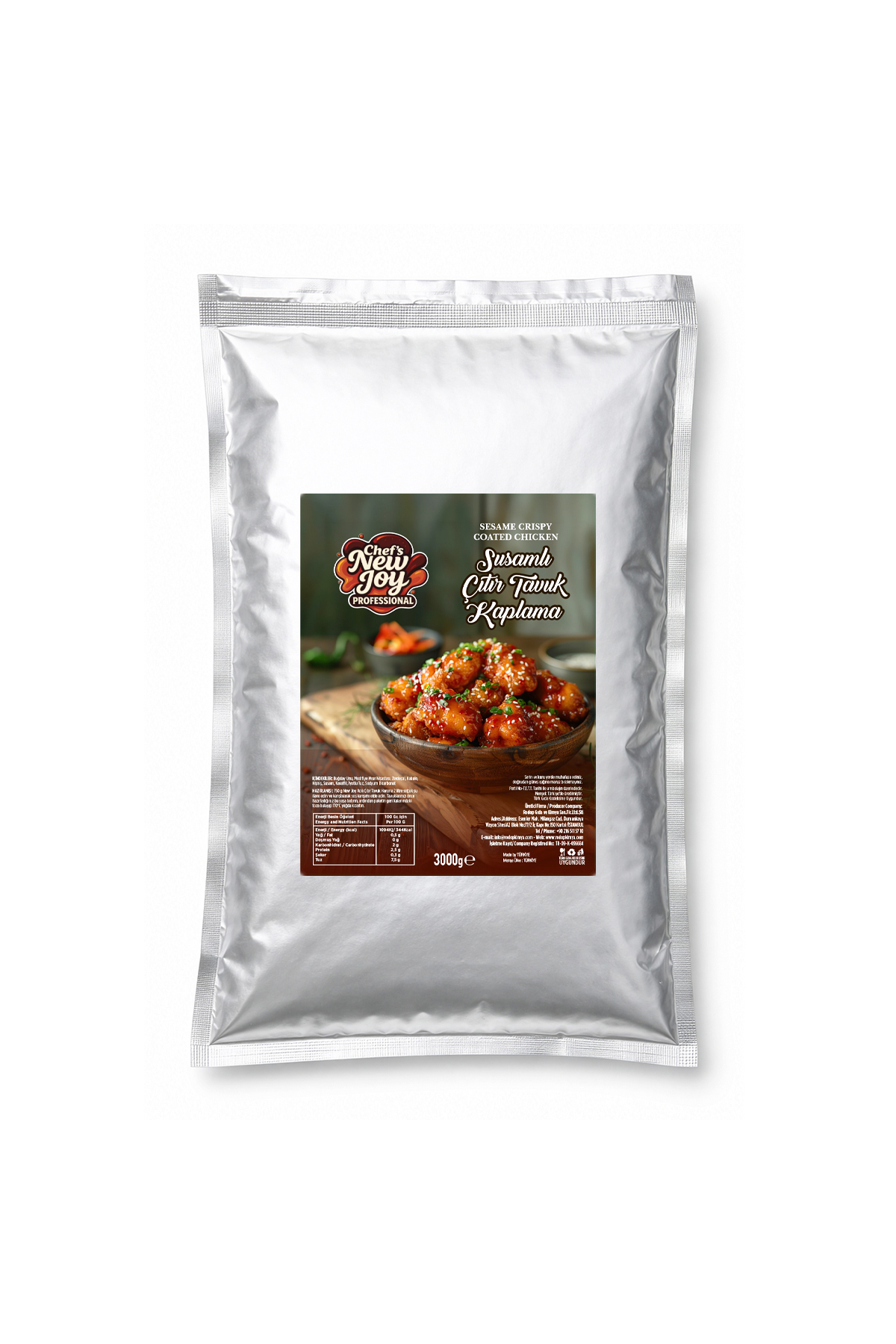 Susamlı Çıtır Tavuk Harcı 3000 gr Pankolu Pane Harcı
