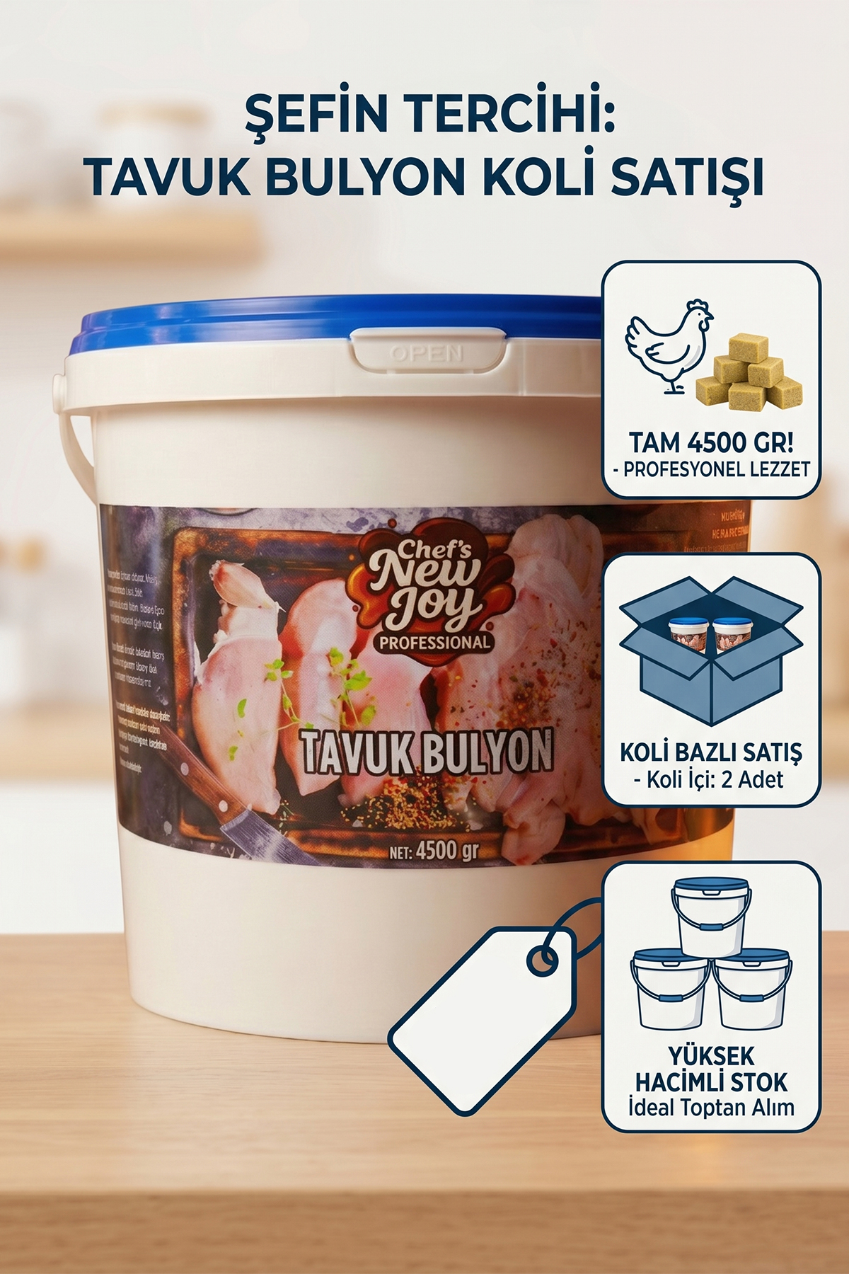 Tavuk Bulyon 4500 G X 2 Adet - 1 Koli (Koli Bazlı Avantaj Paketi)