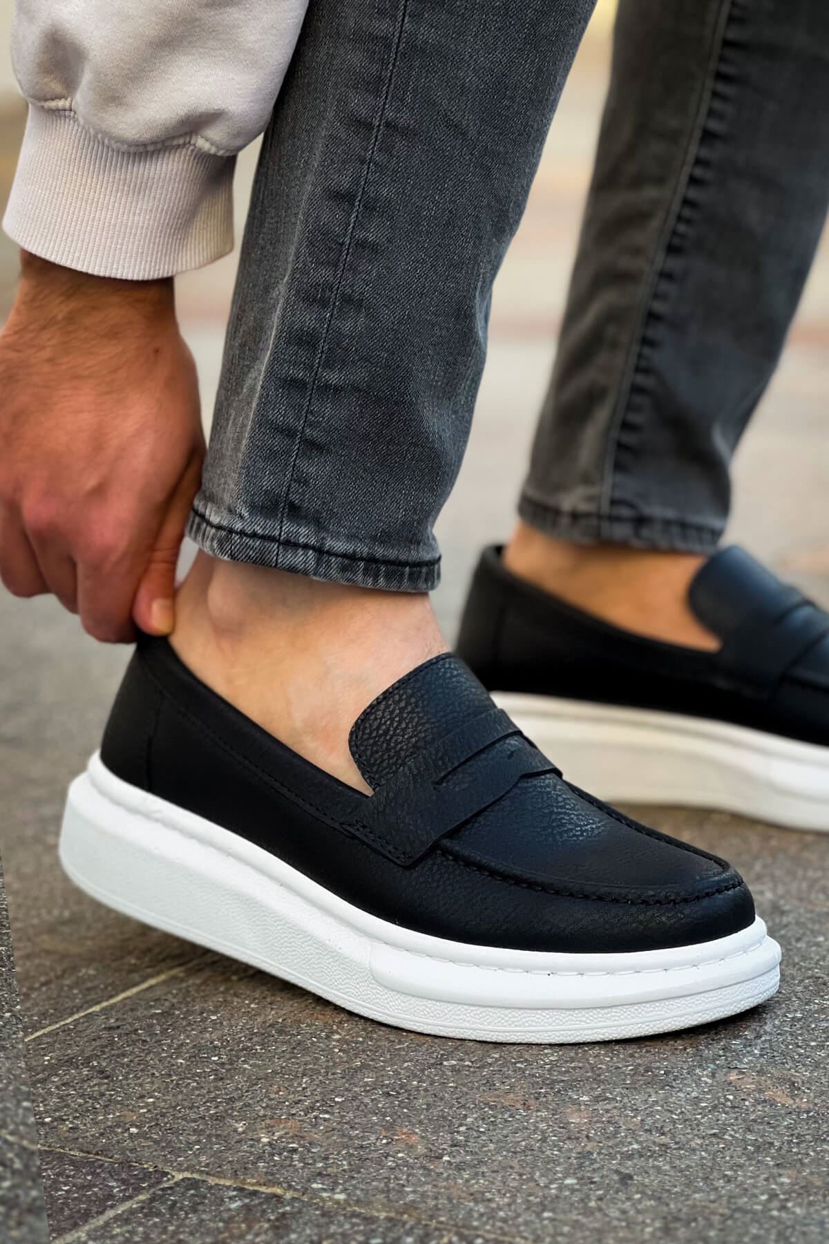 Robert - RS615 Siyah  Erkek Loafer Ayakkabı SIYAH ST