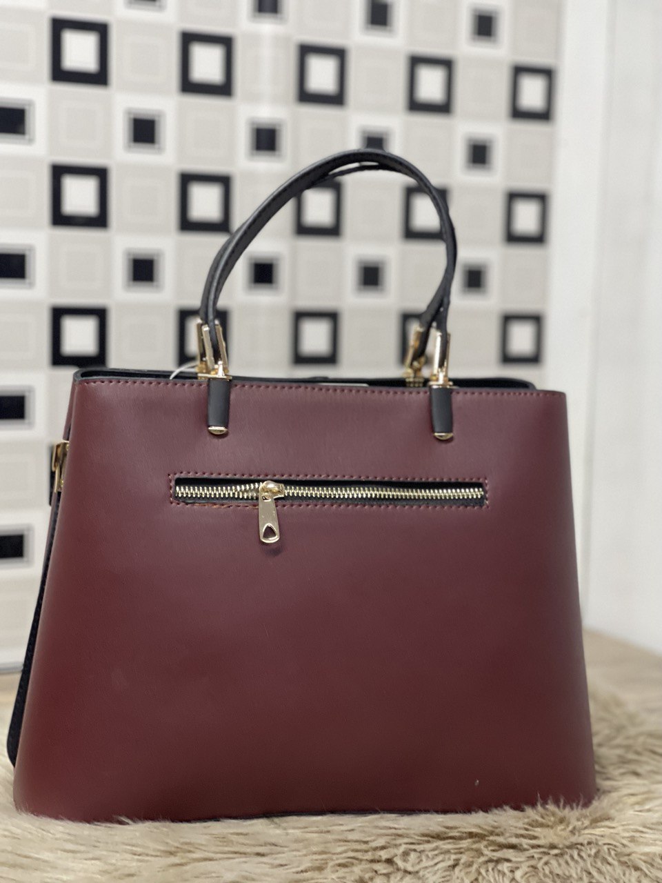 WOMEN'S HAND AND ARM LEATHER BAG -931-1 Bordo