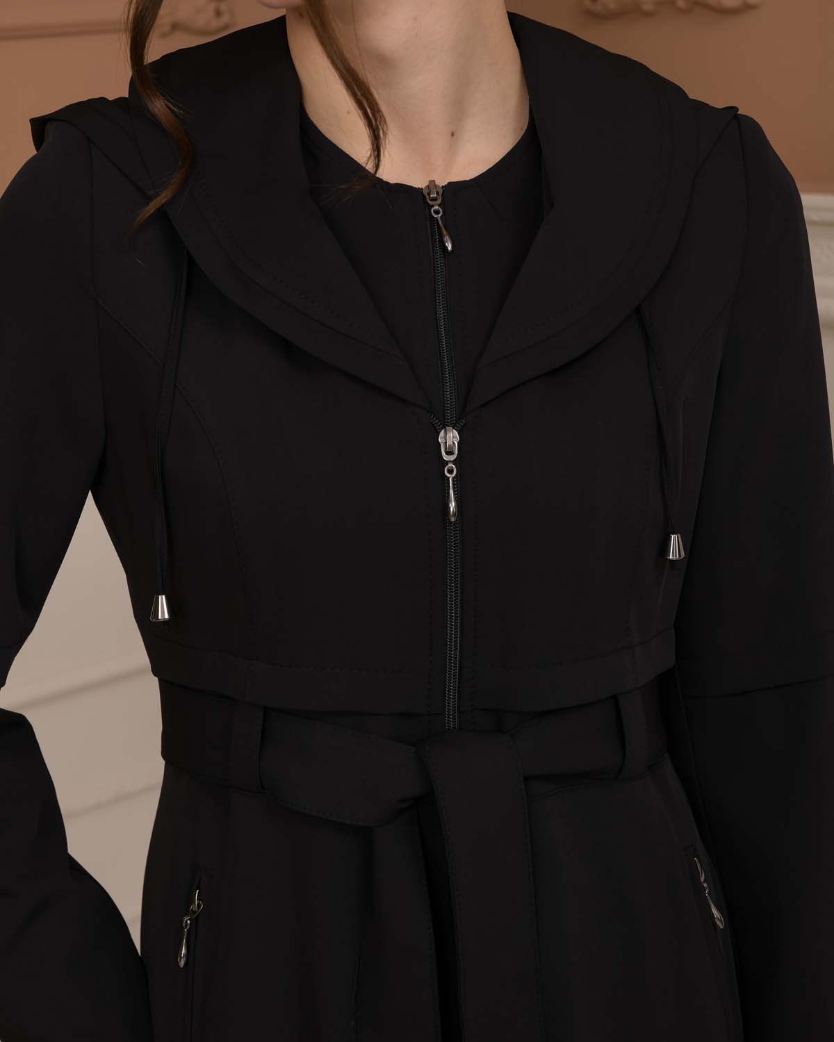 Modest Women Prada Topcoat 1225 - black