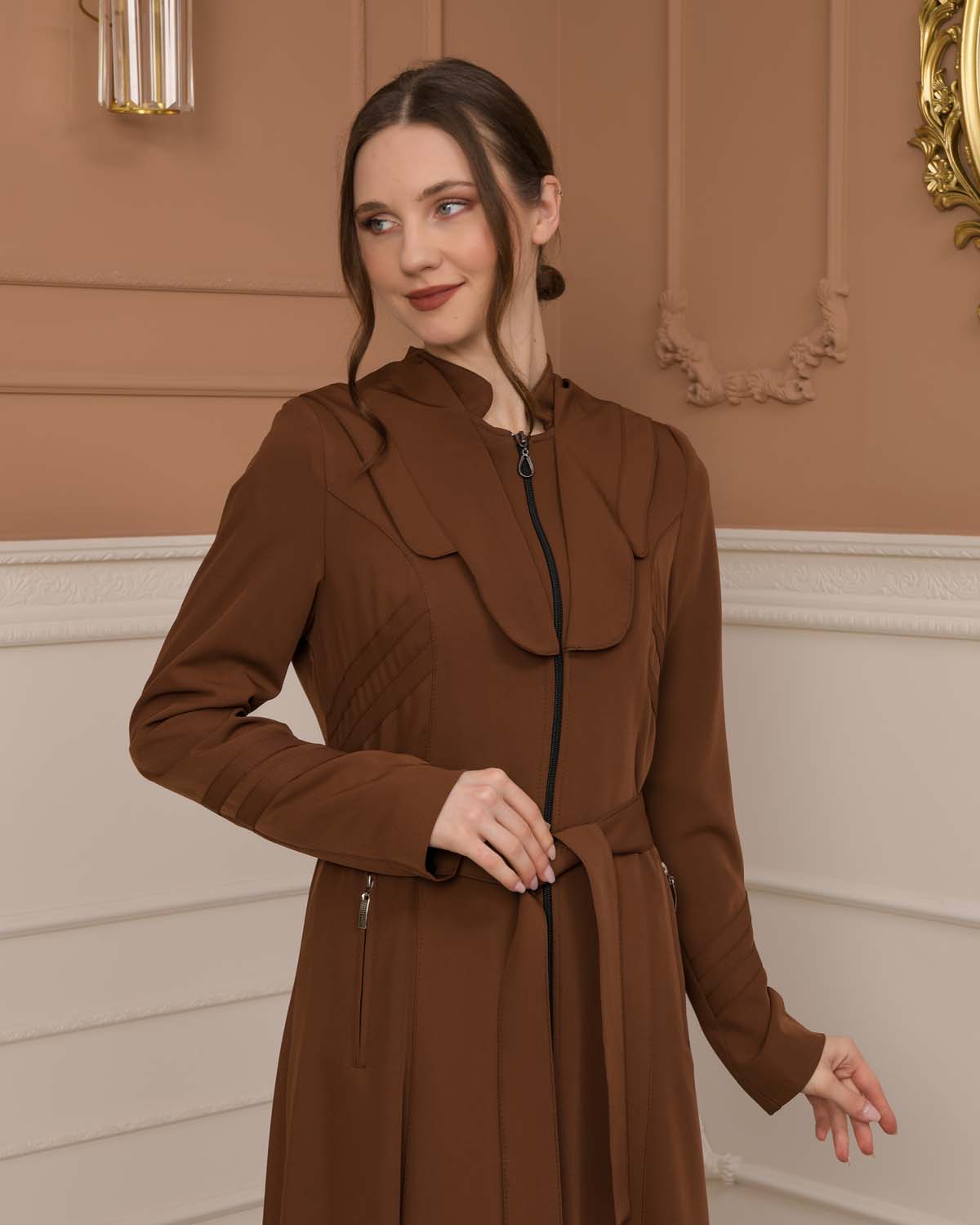 Modest Women Prada Topcoat 1226 - tan