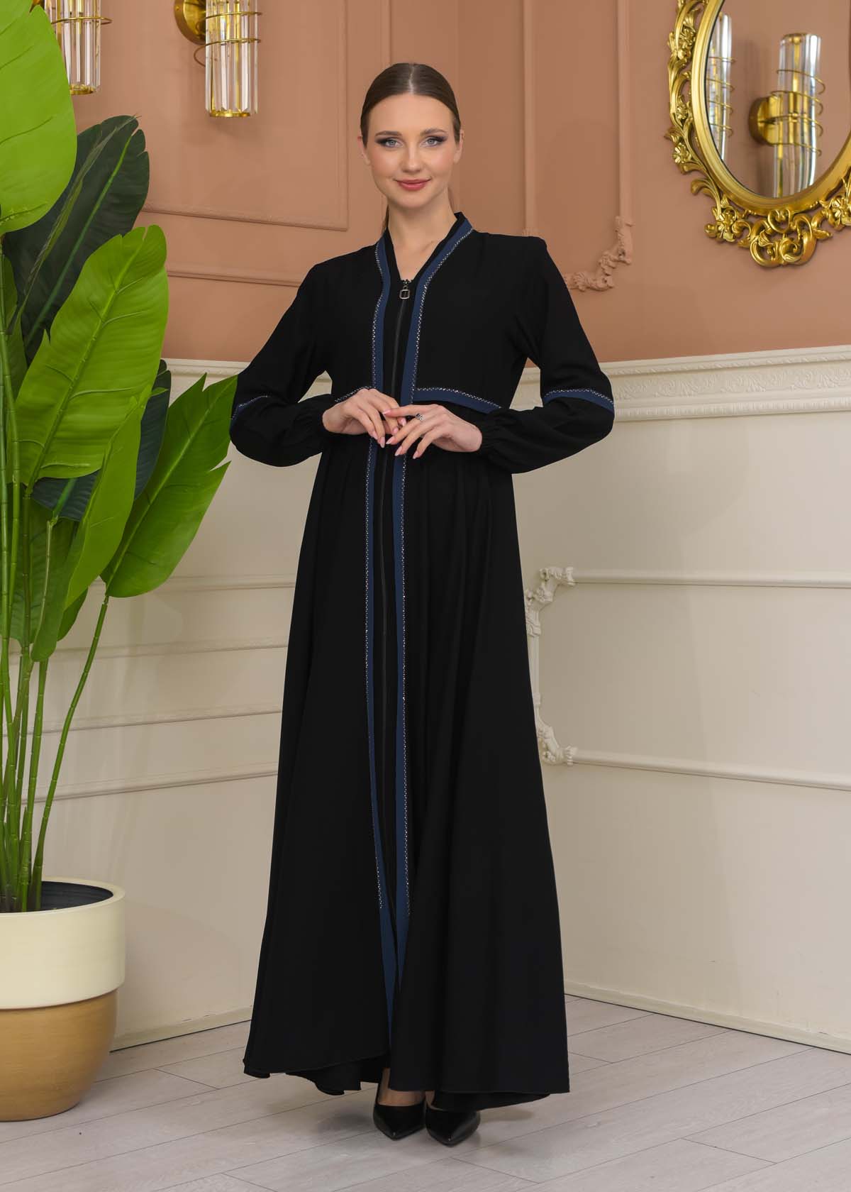 Modest Rose Risa Abaya 688 - deep blue