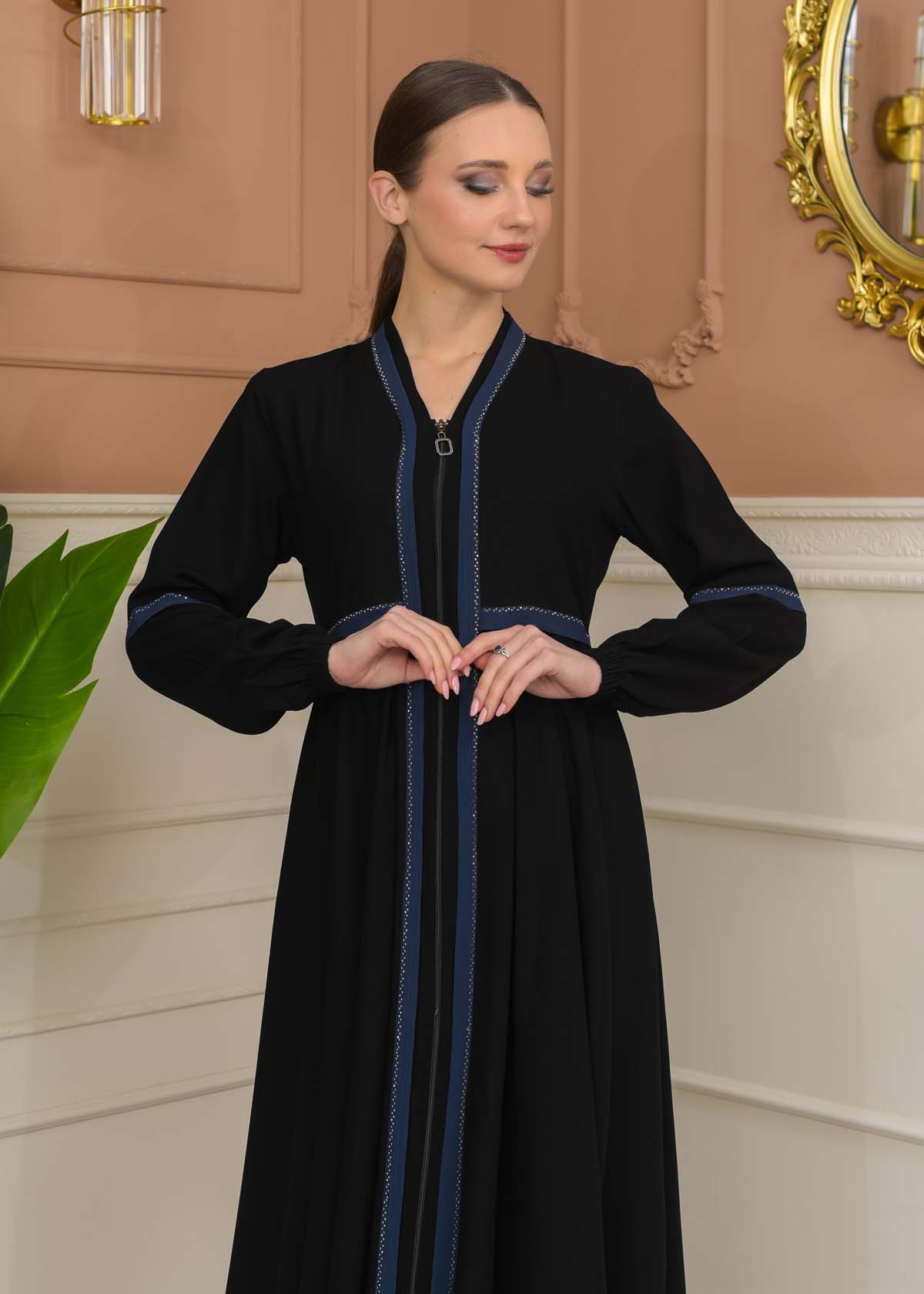 Modest Rose Risa Abaya 688 - deep blue