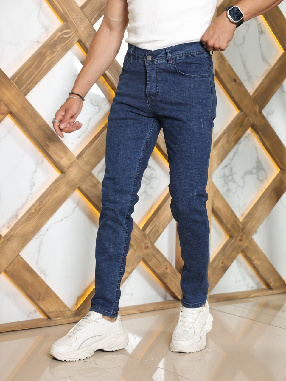 Slim Fit Erkek Jean Pantolon kod 2002 - Kot rengi