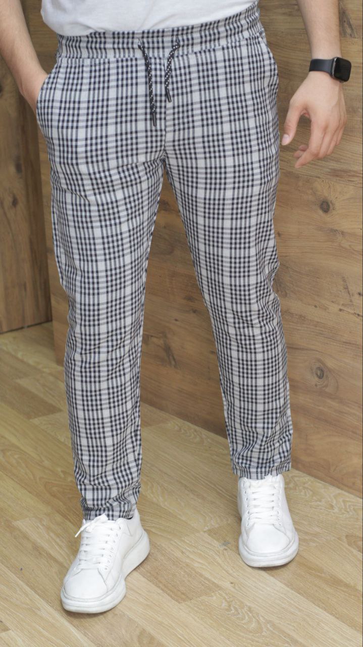 Formal - Sport - Checkered Pants | Code: 2004 - gray