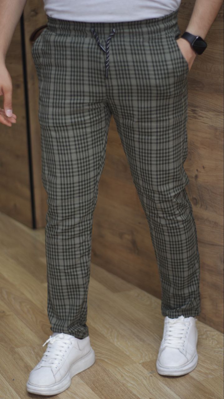 Formal - Sport - Checkered Pants | Code: 2004 - khaki