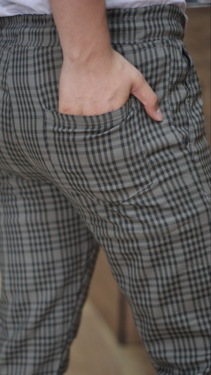 Formal - Sport - Checkered Pants | Code: 2004 - black