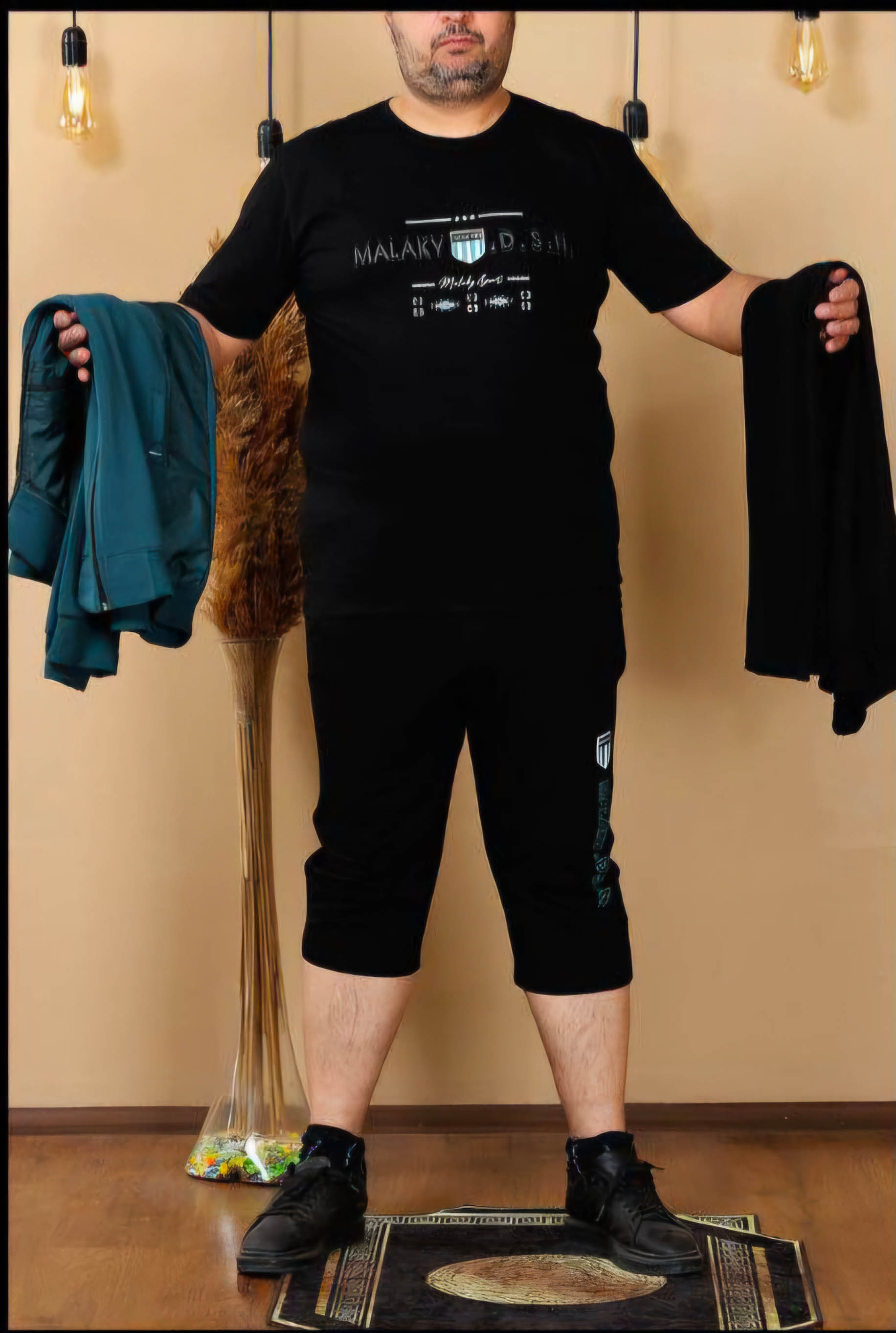 Mens Plus Size Tracksuit Code 2208 - turquoise