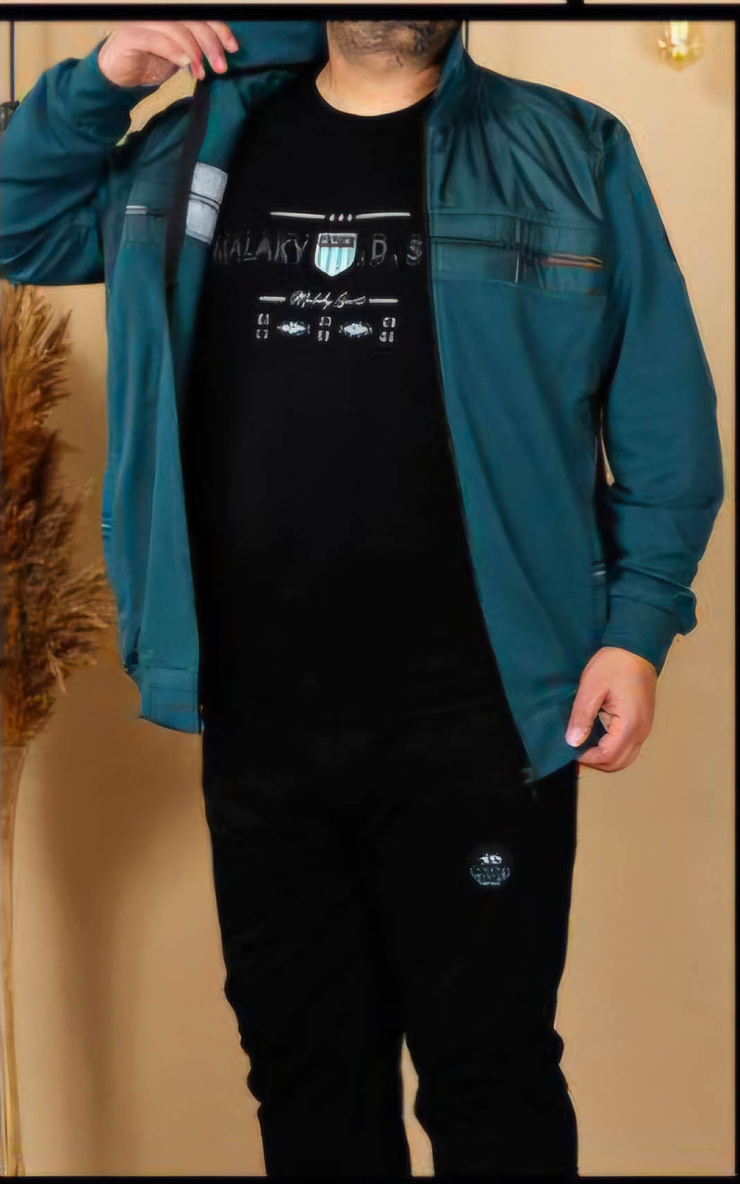 Mens Plus Size Tracksuit Code 2208 - turquoise