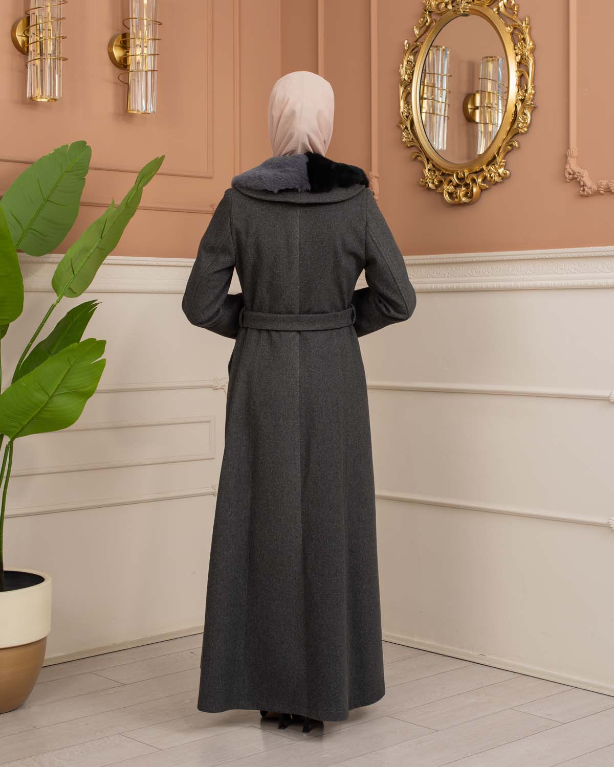 Women’s Winter Wool Coat 1370  - Anthracite