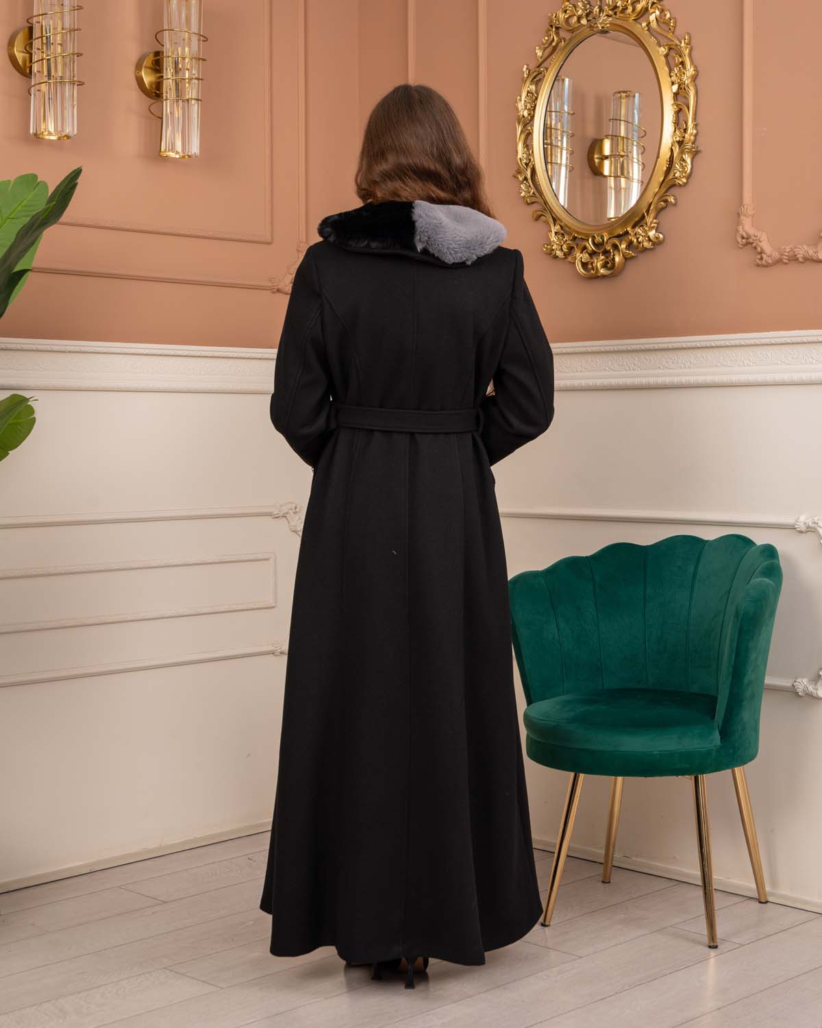 Women’s Winter Wool Coat 1370  - black