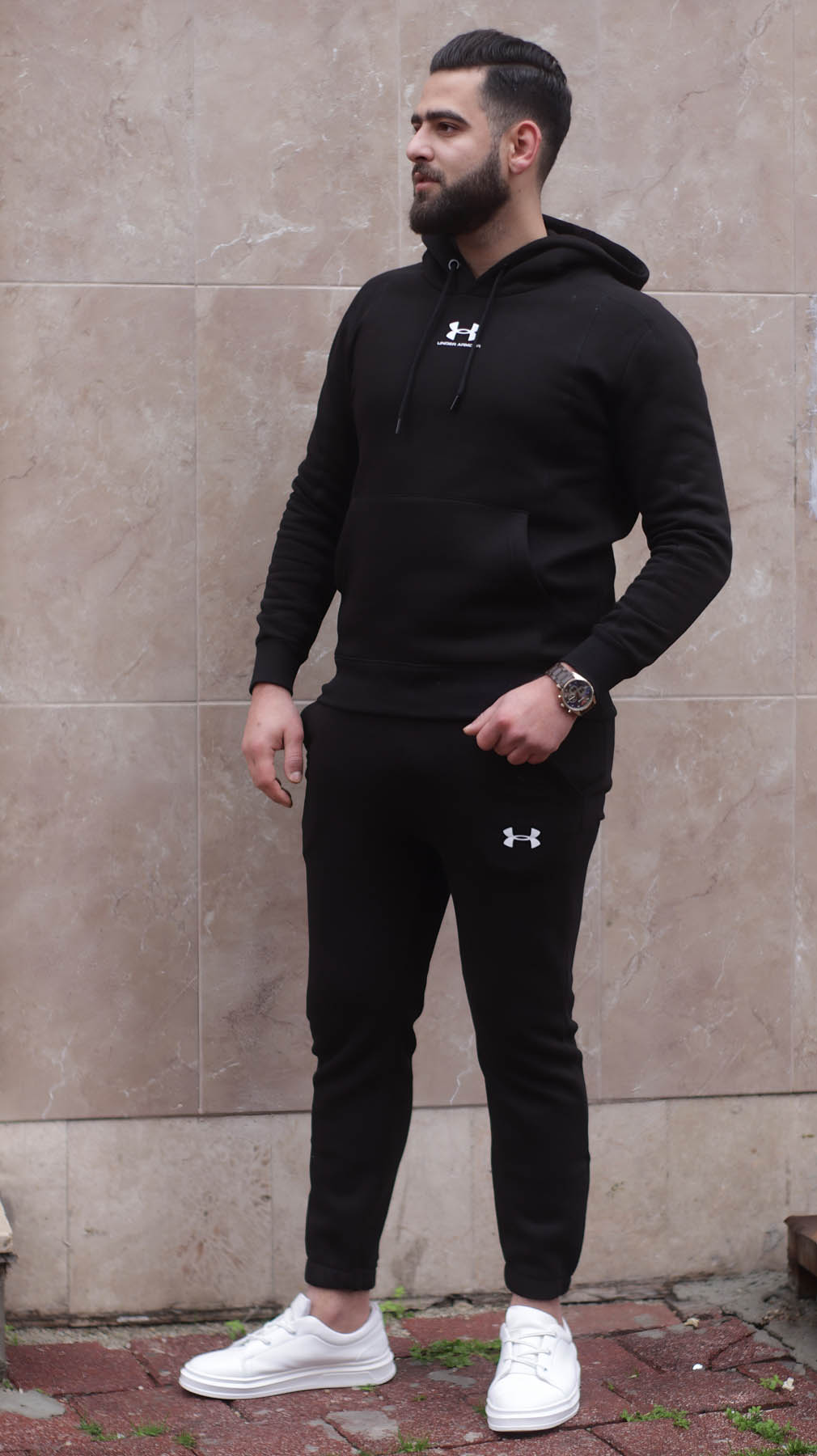 Mens Stylish Sportswear Set - Code 2210 - black