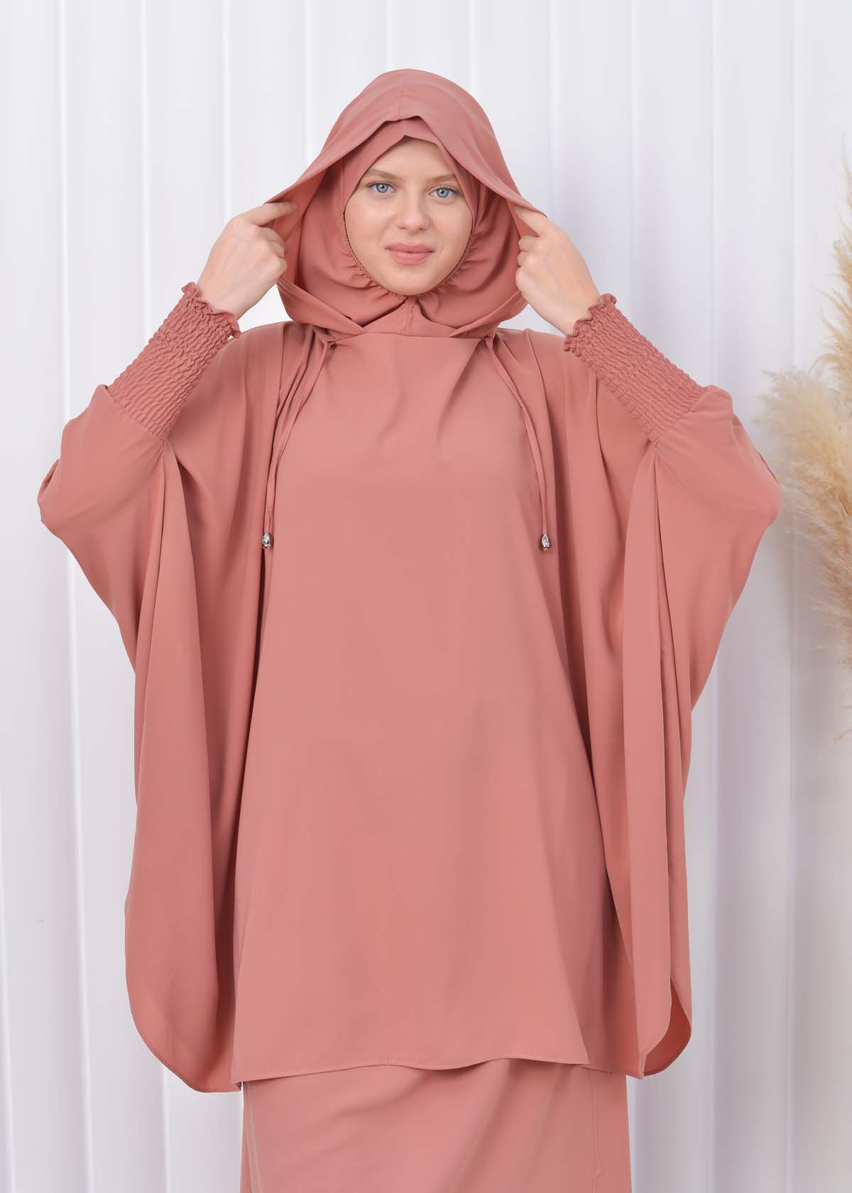 Muslim Hijab Dresses For Women -Standard Size Hooded Veiled Sheet 824 somon
