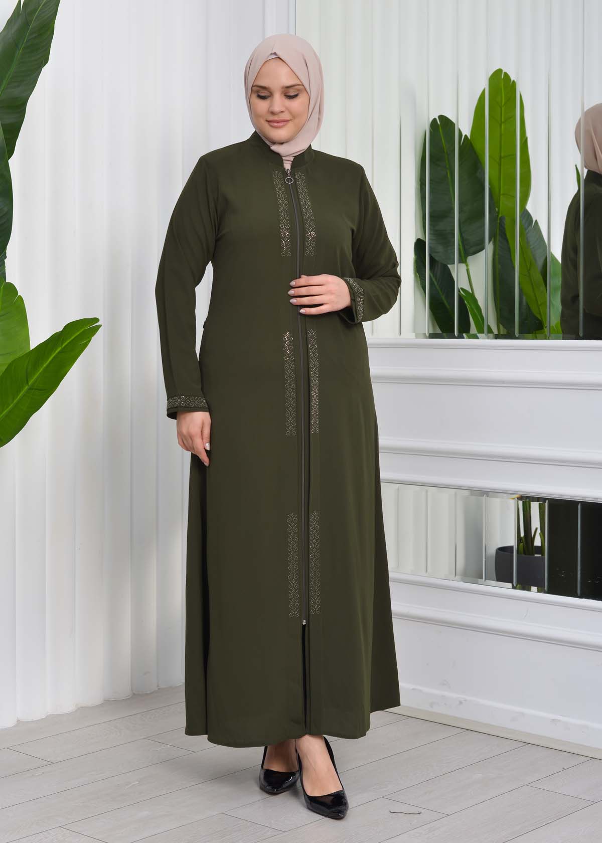 Big Size Women's Abaya 624 Haki