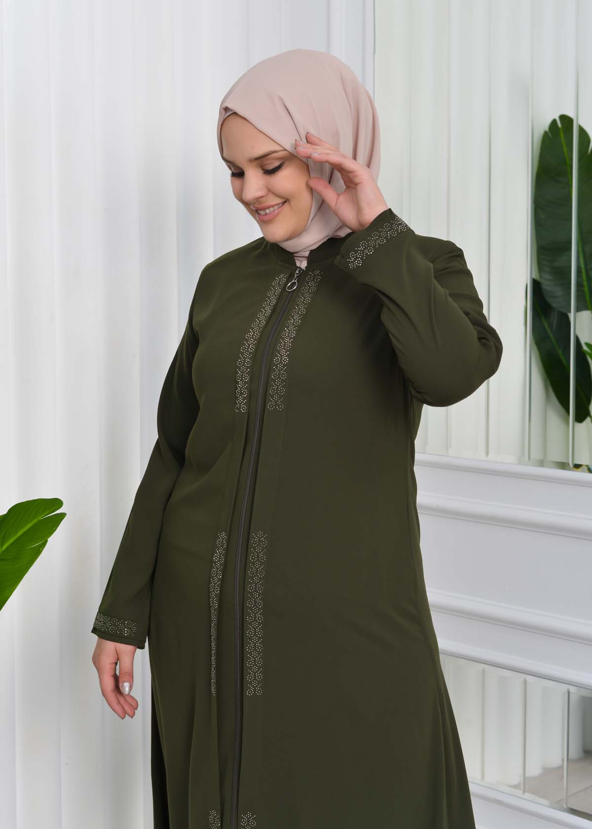 Big Size Women's Abaya 624 Haki