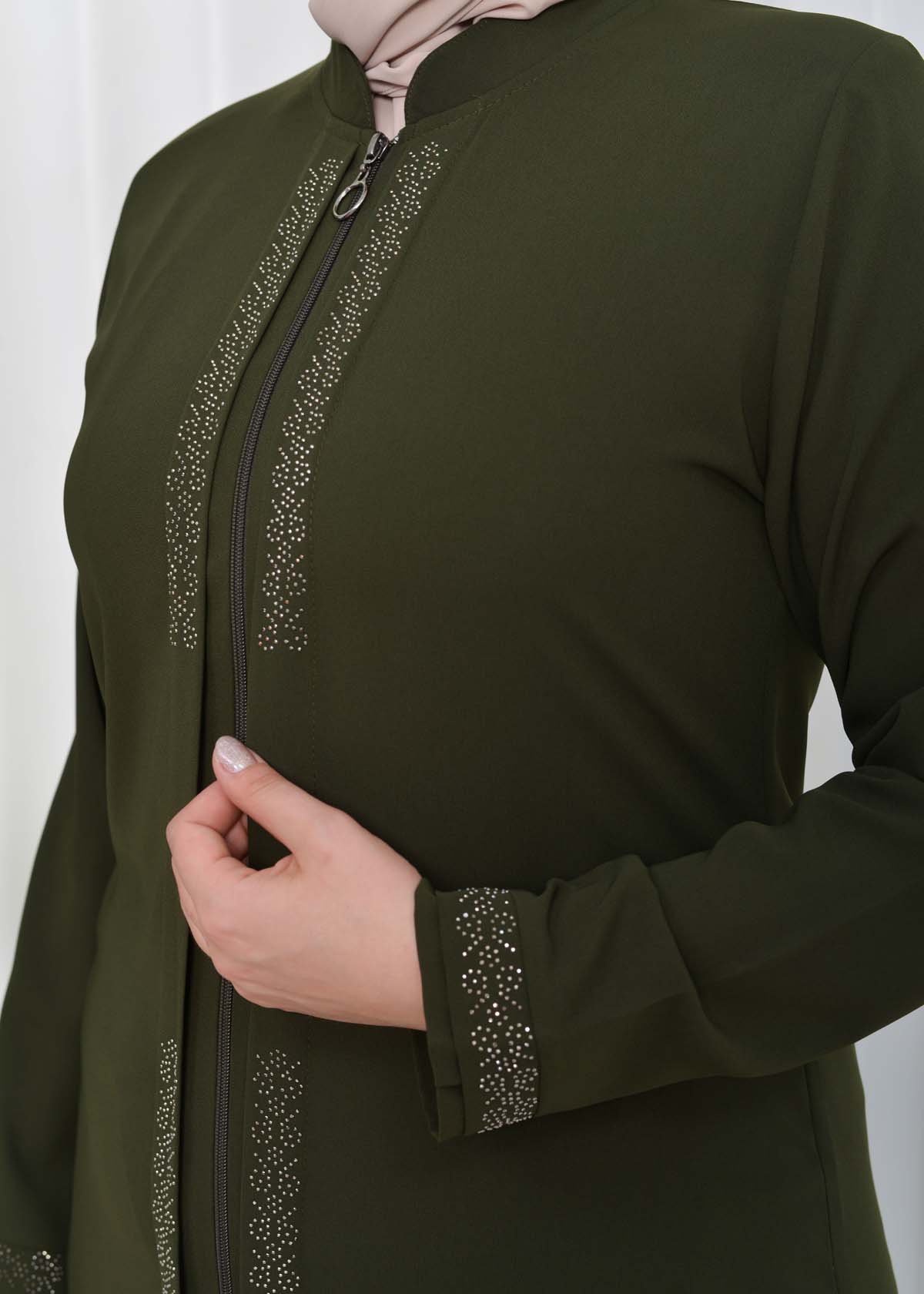 Big Size Women's Abaya 624 Haki