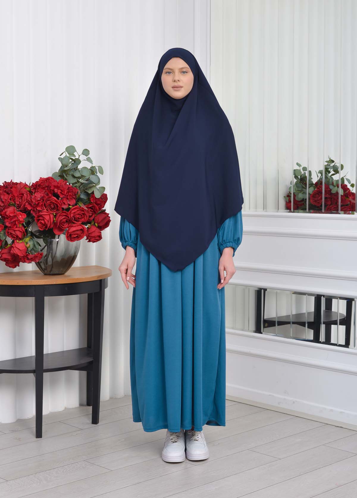 Casual Hijab Dress Suit 2 Pieces 828 Turkuaz