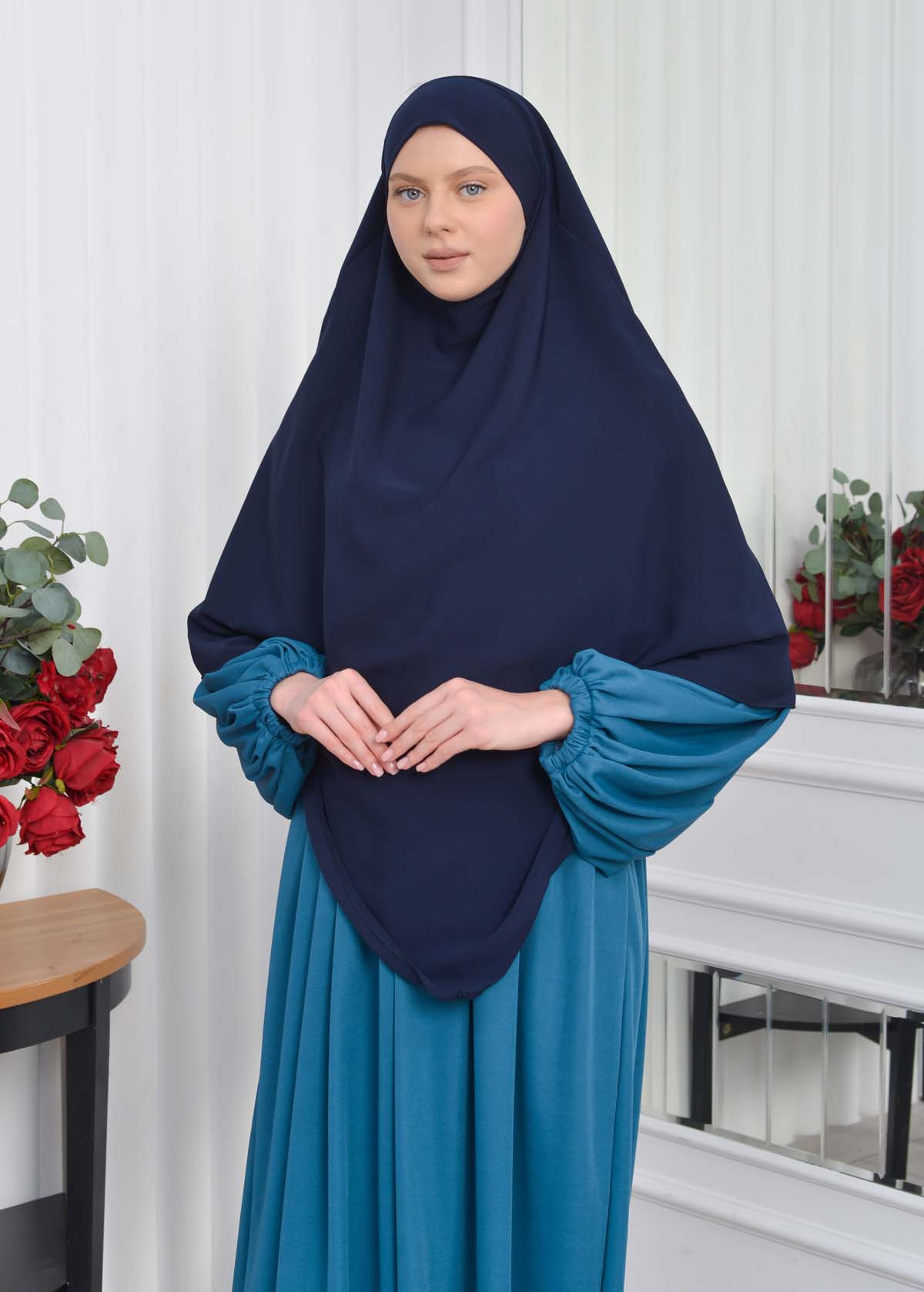 Casual Hijab Dress Suit 2 Pieces 828 Turkuaz