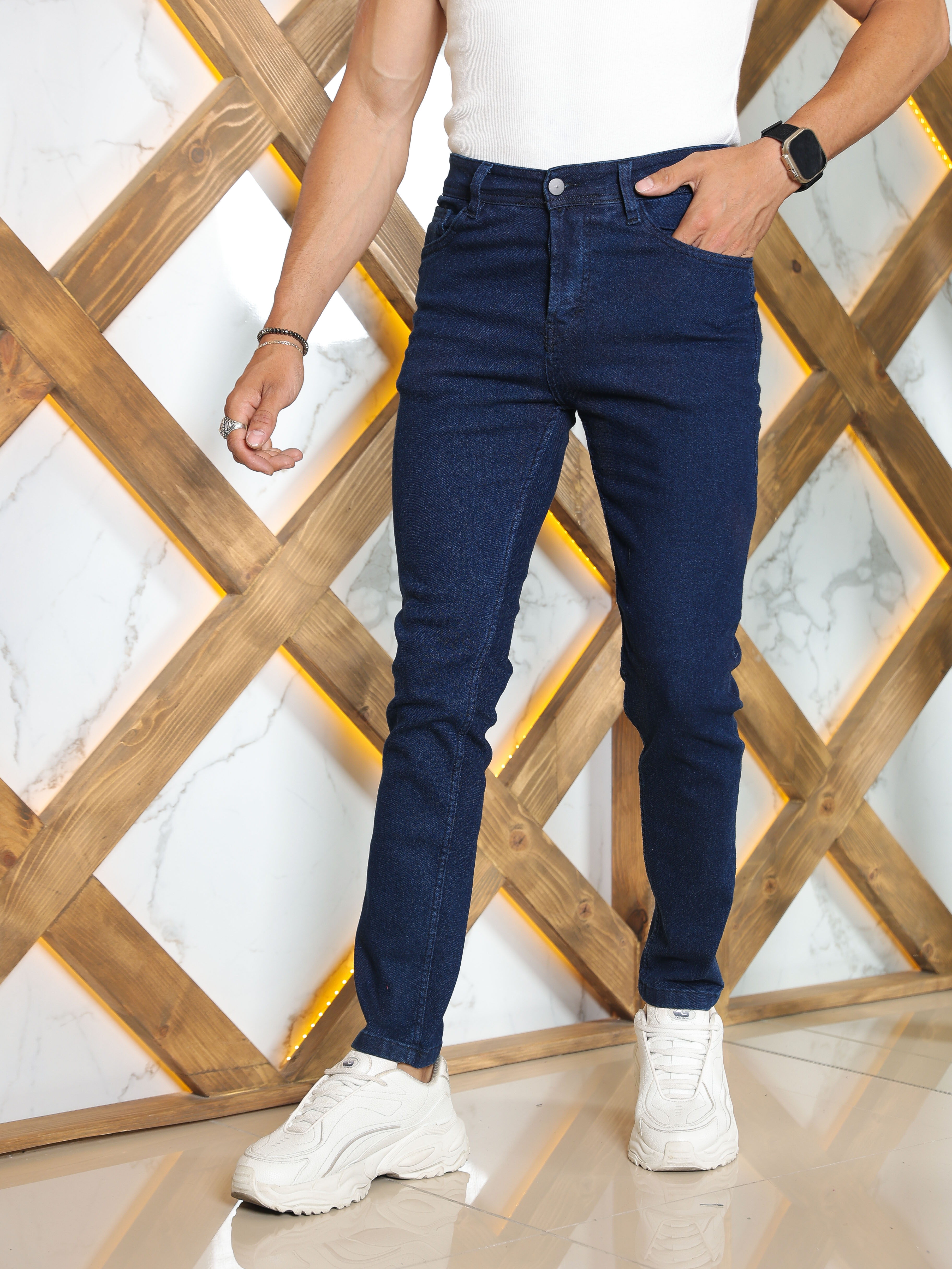 Slim Fit Men Jeans kod 2000 - denim blue/jean blue