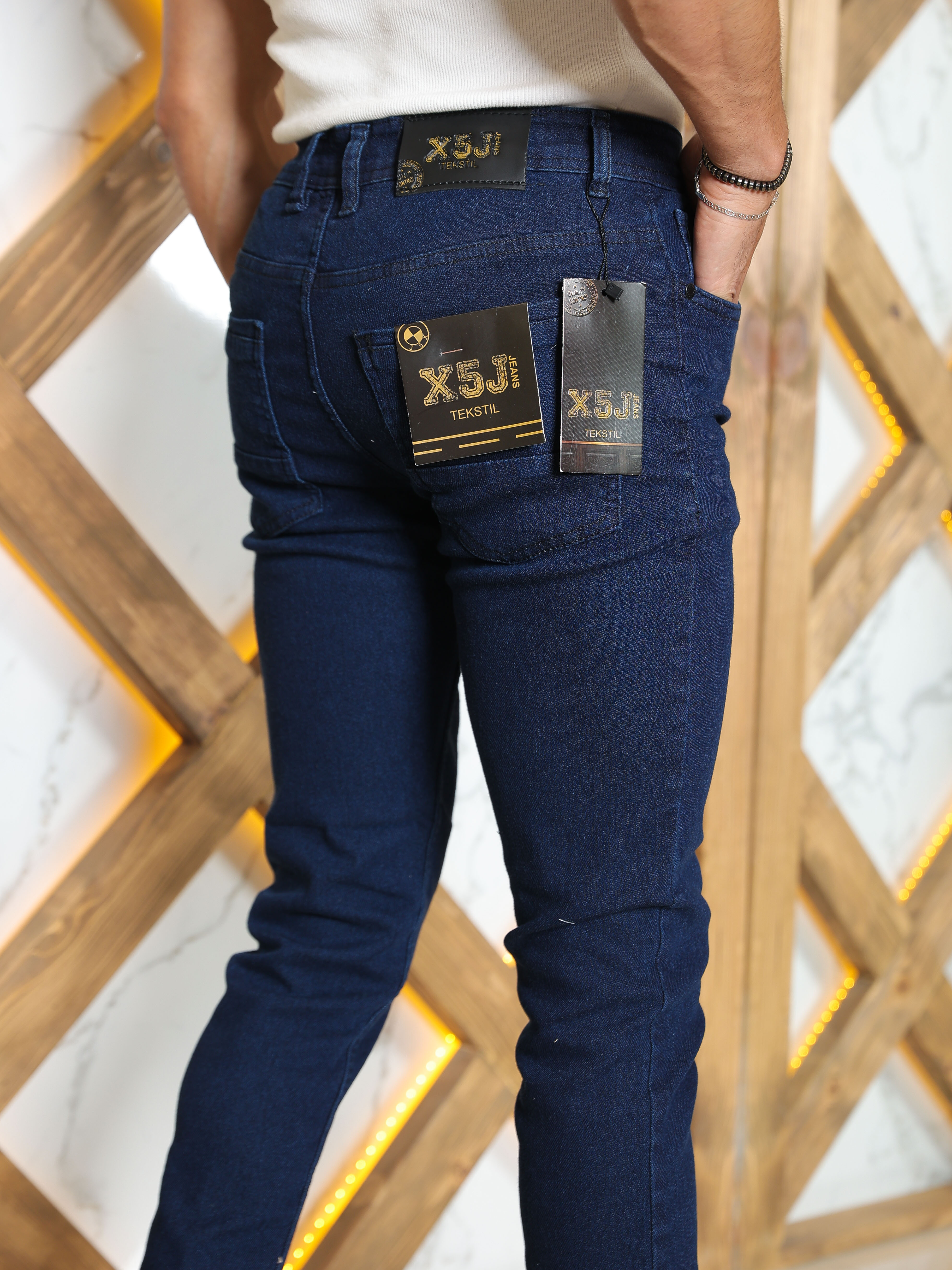 Slim Fit Men Jeans kod 2000 - denim blue/jean blue