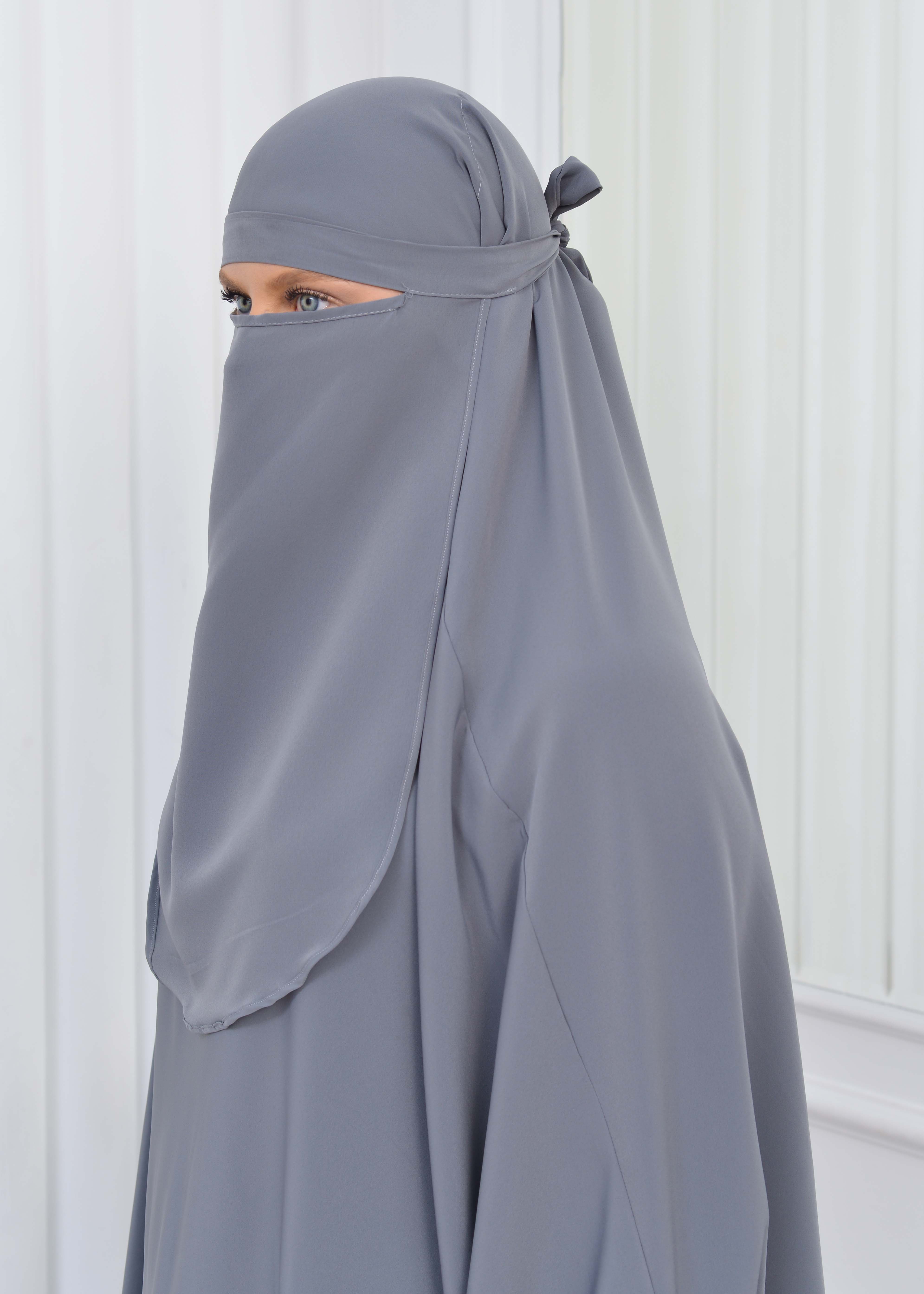 ISLAMIC WEARING Hijab 2Pieces Madine LIGRA Sleeve 822 Antrasit