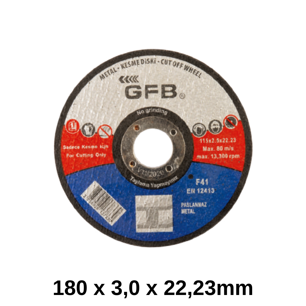 180*3*22,23 Mm Metal Kesme Taş (2356)