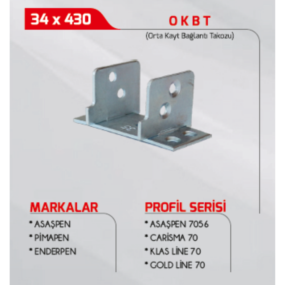 3As Orta Kayıt Takozu 34/430