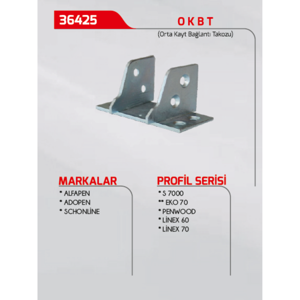 3As Orta Kayıt Takozu 36/425