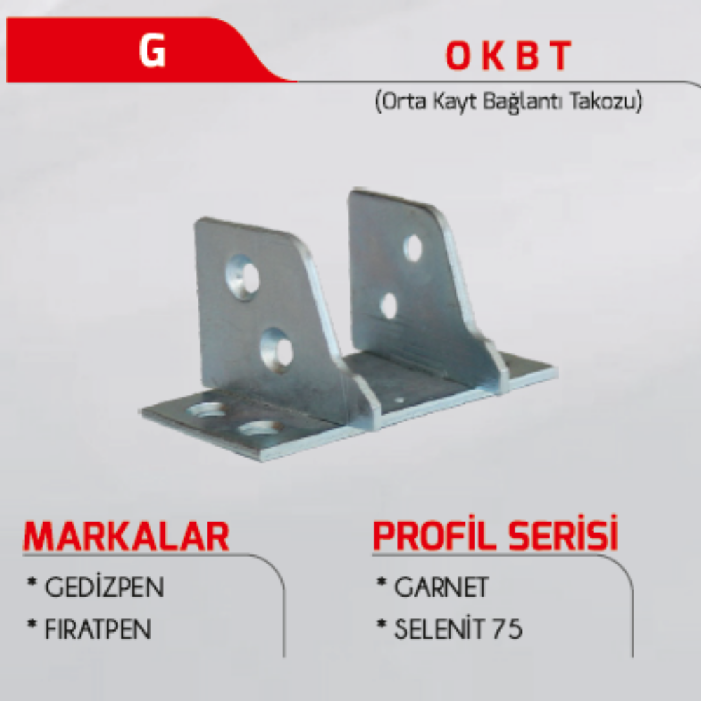 3As Orta Kayıt Takozu Garnet