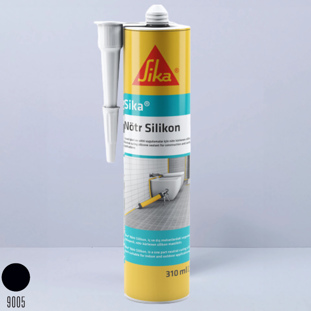 ABC Sika Neutral (Nötr) Silikon 310 ml  Siyah