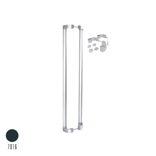 AÇILI AKBANK KOL 25 CM BORU TAKIM  ANT.GRİ