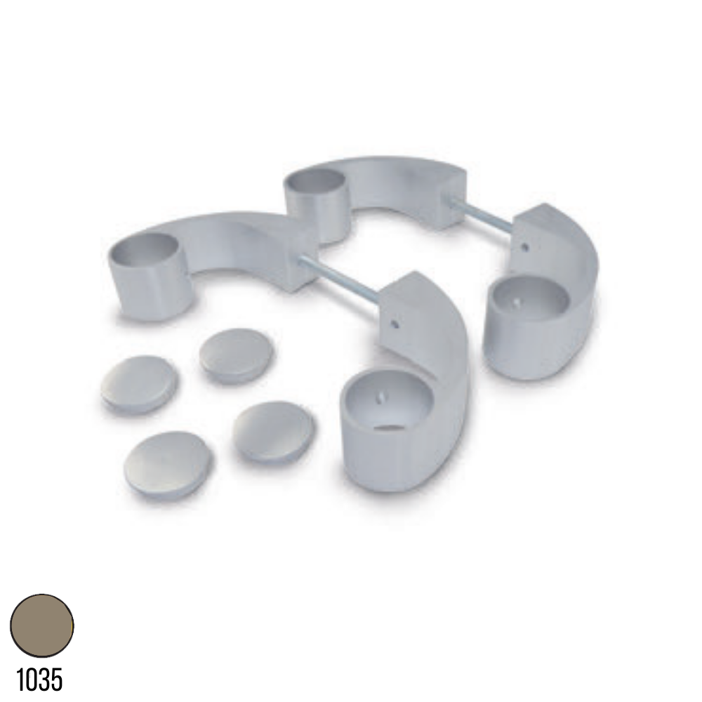 Açılı Akbank Kol Aparatı Bronz