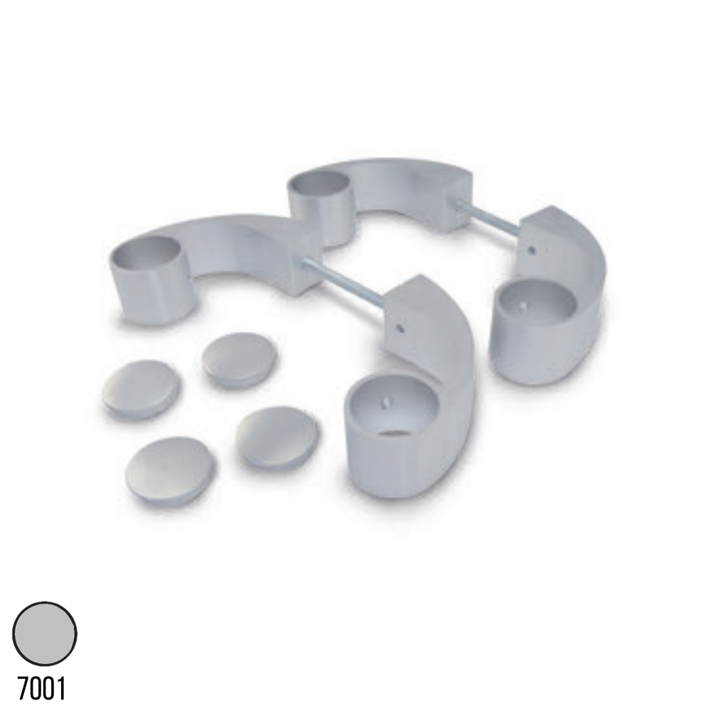 Açılı Akbank Kol Aparatı Eloksal