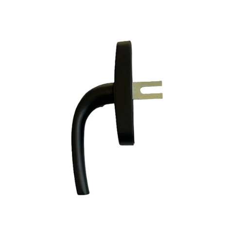 Atlas Alüminyum Eksenel Pencere Kol Tek Dillli Siyah