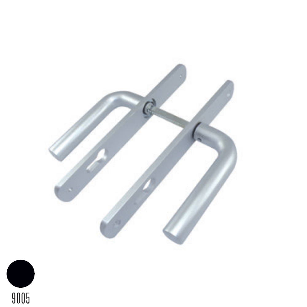 Aynalı Sosis Kapı Kolu Siyah