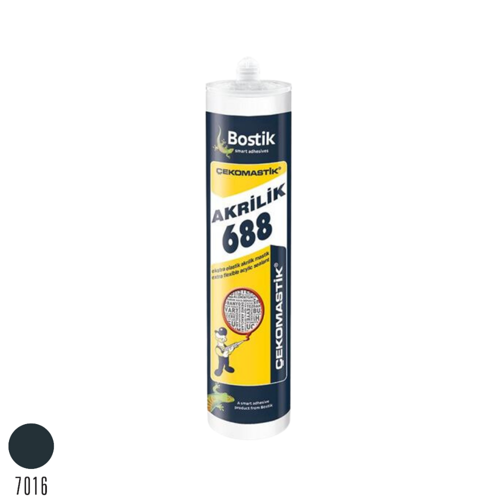 Bostik 688 Ekstra Elastik Çekomastik Antrasit Gri