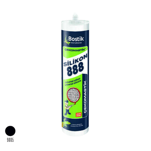 Bostik 888 Üniversal Silikon 280 Ml Siyah