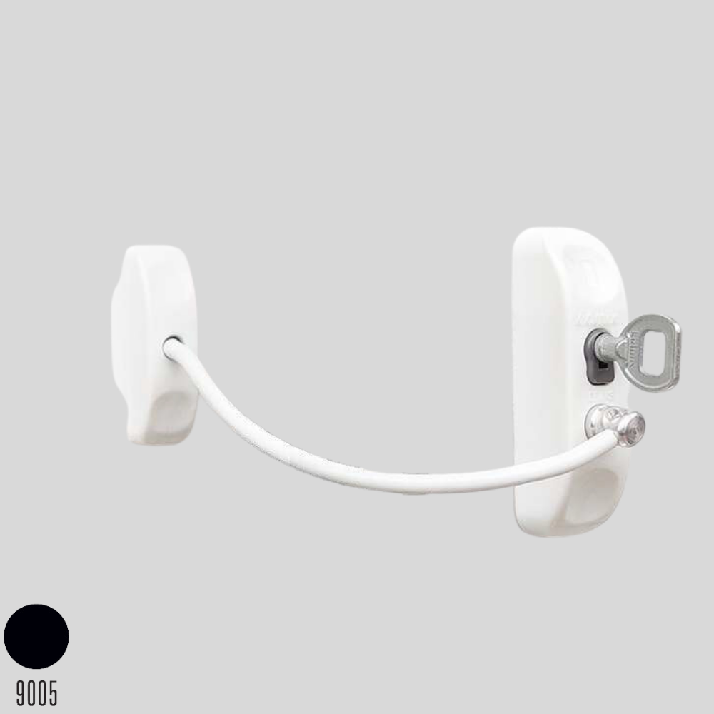 Kidmix Halatlı Emniyet Mandalı Siyah