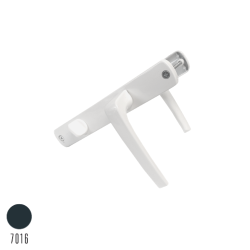 Endow Mandallı (Balkon) Kapı Kolu Antrasit Gri 35/85