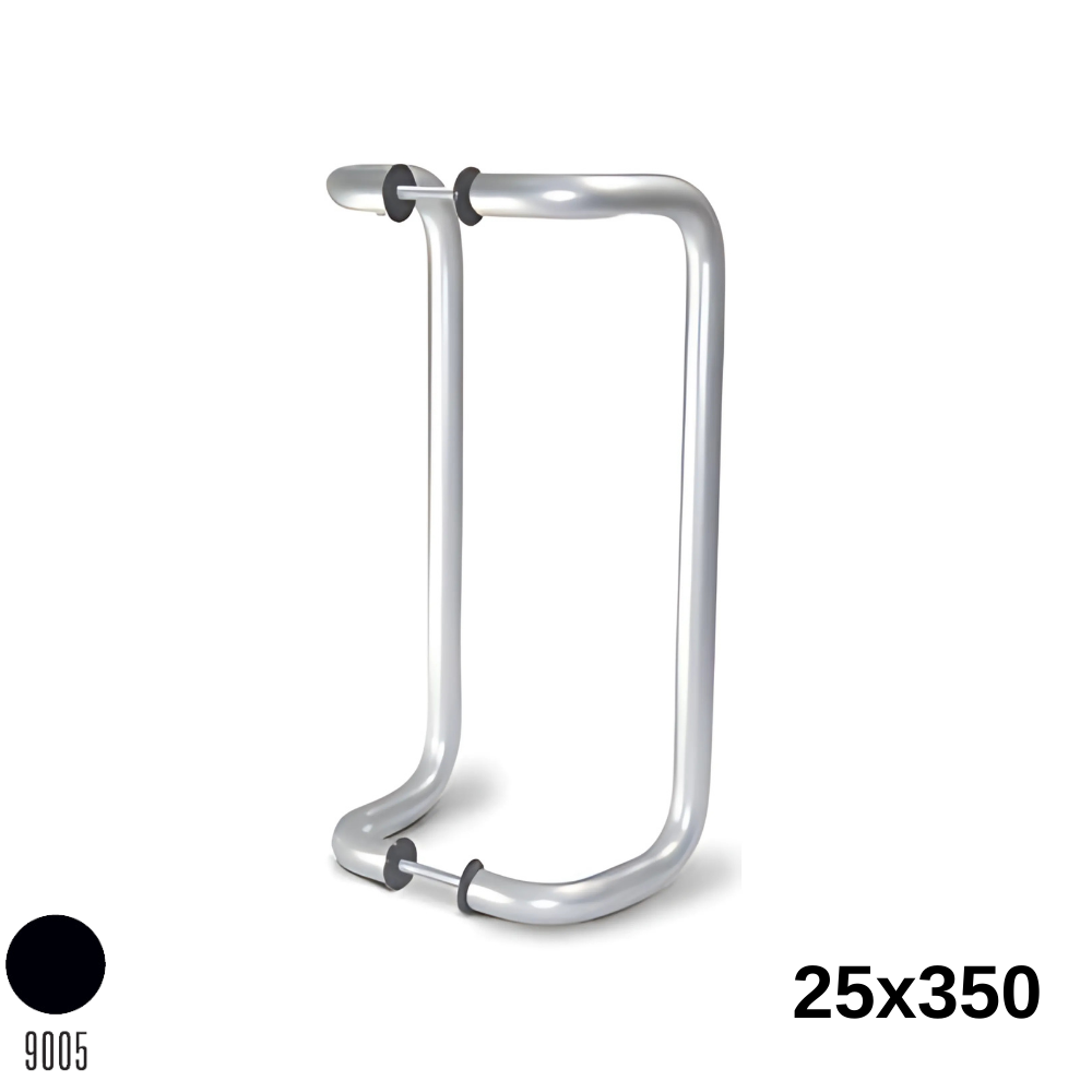 Kıvrık Kol 25X350 Mm Siyah