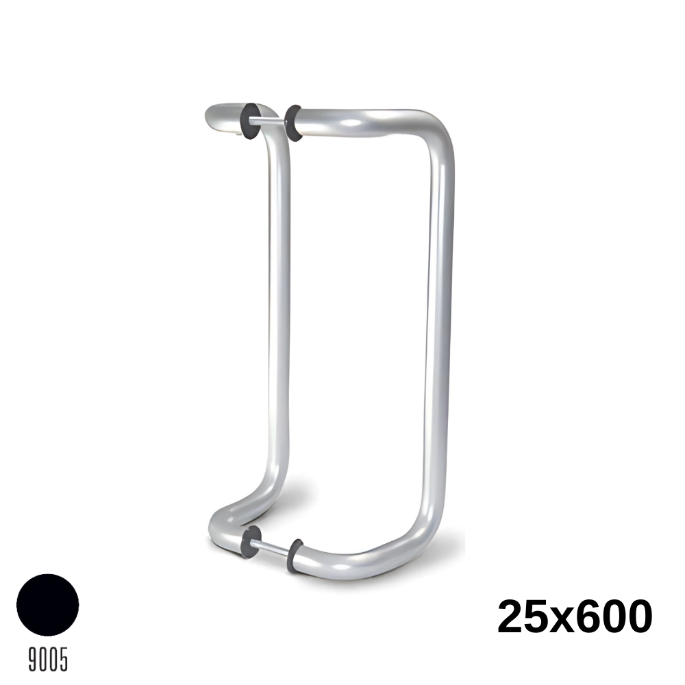 Kıvrık Kol 25X600 Mm Siyah