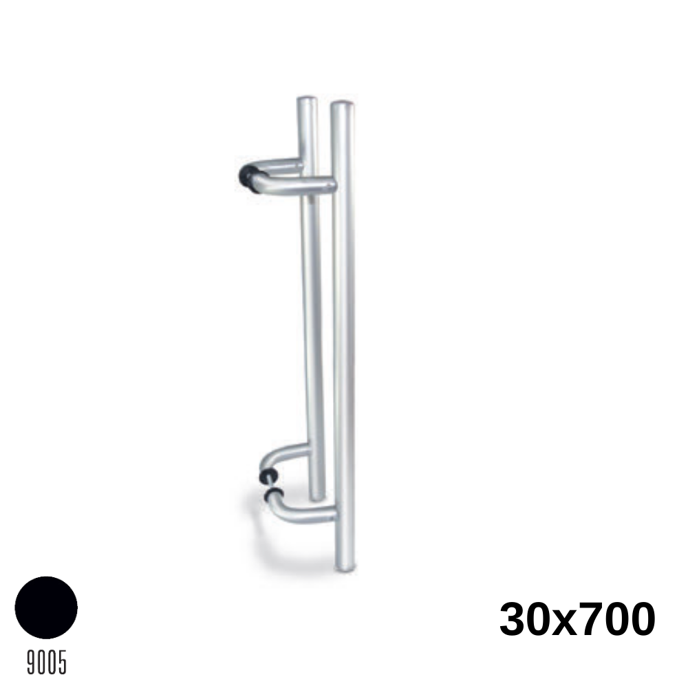 Köşeli H Kol 30X700 Mm Siyah