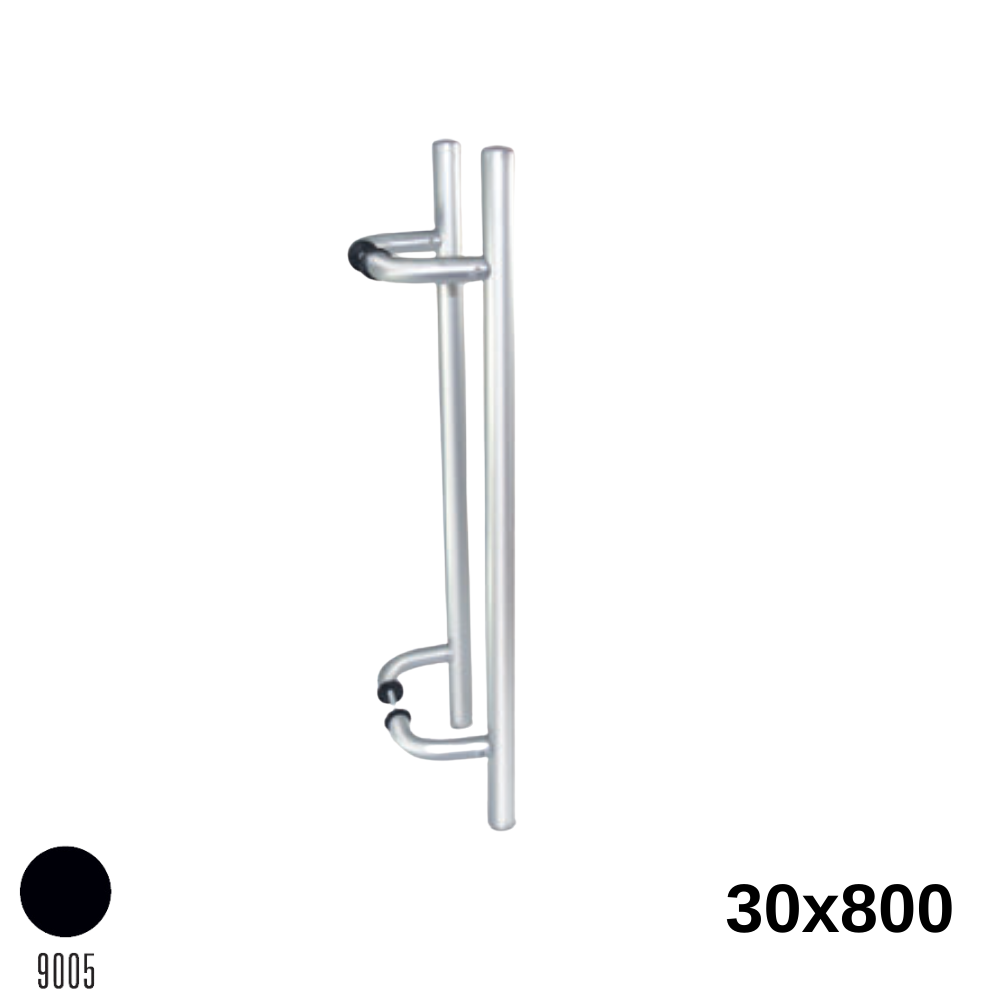 Köşeli H Kol 30X800 Mm Siyah