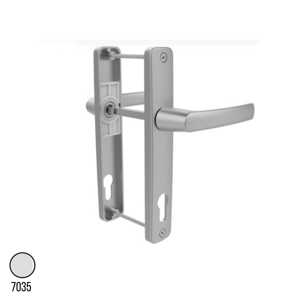 Lara Alüminyum Kapı Kolu (35 Mm)  Eloksal Gri